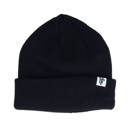 Upfront - Svart cuff Beanie - Fold Beanie Black Cuff @ Hatstore