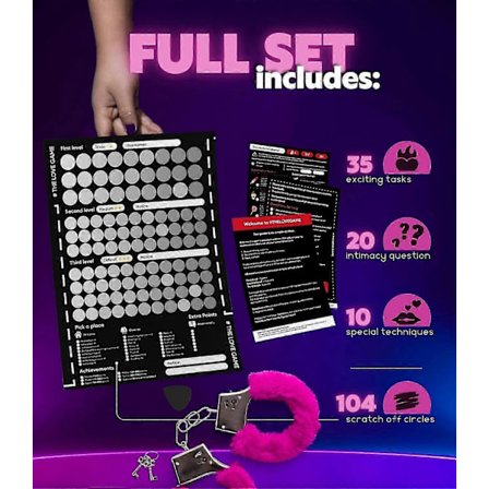 Love Game-affisch, skrapaffisch – perfekt present till par med roliga dejtingidéer, alla hjärtans dag-present till honom eller henne (FMY)