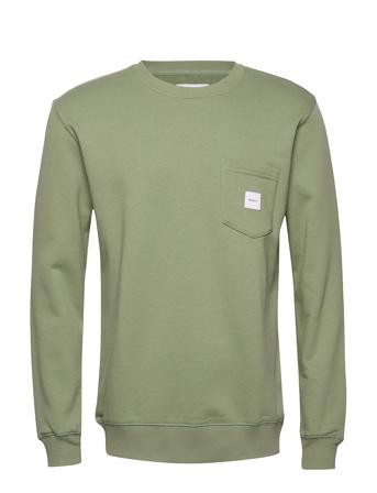 Square Pocket Sweatshirt Svetari Collegepaita Vihreä Makia