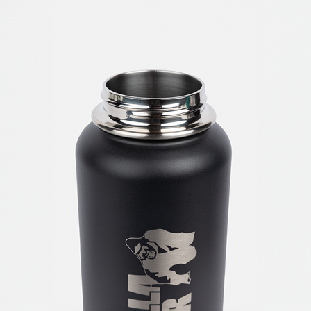 Gorilla Wear Drikkedunk i Rustfrit Stål 1000 ml Sort