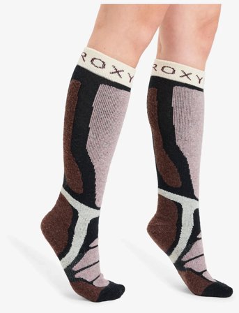 Roxy Roxy High Peak Socks - Brown - S/M