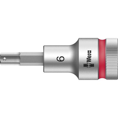 Wera 8740 C HF Insexhylsa 1/2" 6 mm, 60 mm lång, Handverktyg