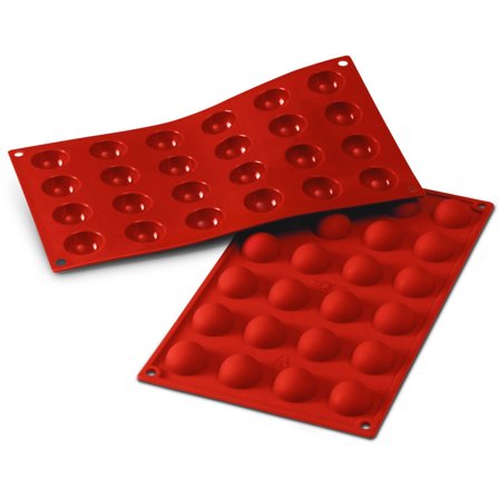 Silikomart Silikoneform kupler 24 stk - Rød | KitchenOne