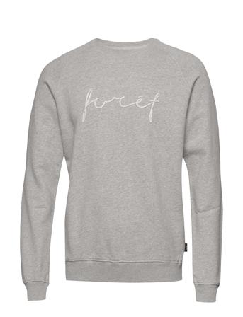 Track Sweatshirt Sweat-shirt Tröja Grå Forét