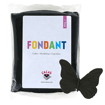 CACAS Fondant Sort 250g