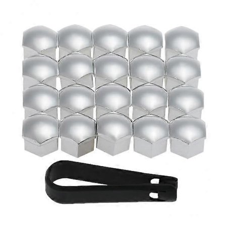 4x 20 Stycken Nya Universella 17mm Navkapsel Mutter Skyddskåpor med Demonteringsverktyg