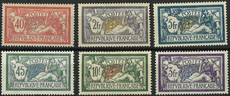 Frankrig - AFA 96, 99, 100, 118, 188 og 190 - Ubrugt