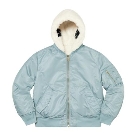 Supreme, Bomber Jackets Blauw, Heren, Maat:L
