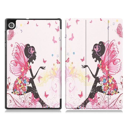 Lenovo Tab M10 HD Gen 2 flipfodral i läder med trefaldigt mönster - Skönhet