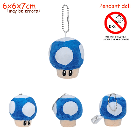 Mario Luigi Hængende Plyslegetøj Yoshi Goomba Svampe Rygsæk Dekorer Dukke Banan Gul Superstjerne Juletræ Nøglering Gave Mushroom