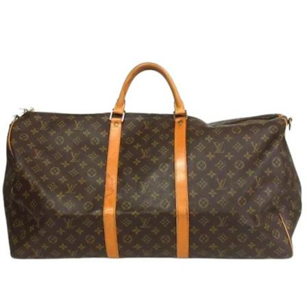 Louis Vuitton Vintage Pre-owned Keepall Bandouliere Monogram Taske Brun, Herre Vintage Tasker, Størrelse: ONE Size