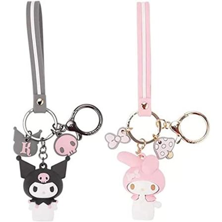 Søte Kawaii Anime Tilbehør Nøkkelring 2 stk IC