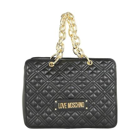 Love Moschino, Quilted Shoulder BAG Zwart, Dames, Maat:ONE Size
