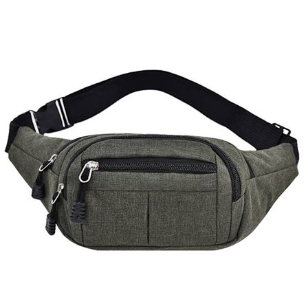 Midjeväska Herr Dam Fanny Pack Semesterpengar Bältespåse - high quality