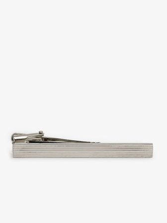 John Henric Men's Tie Clip Logan Silver Size Onesize
