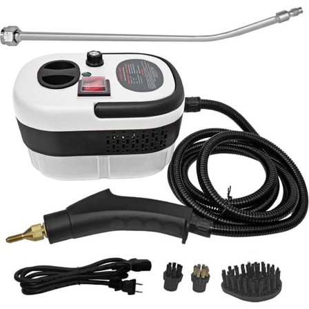 2500W Damprenser Håndholdt – Trykdamprenser med 3 Børstehoveder, 6 Niveauer, 1000ml Vandtank
