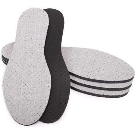 4 par antiperspirant indlægssåler - aftagelig bomuld og latexskum i