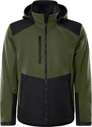 Arbetskläder Fristads Herr Softshell vinterjacka stretch 4060 CFJ, Militärgrön/Svart