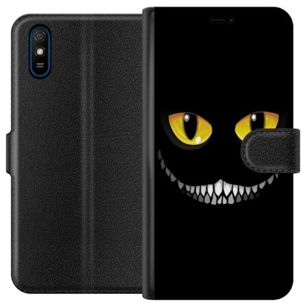 Kompatibelt Plånboksfodral till Xiaomi Xiaomi Redmi 9A Eyes In The Dark Black