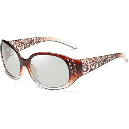 Polariserede nattesynsbriller Hd Anti-forlygte Bilkørsel Briller Vintage Fotochromiske Solbriller Til Kvinder (farve Navn: Te-misfarvning)