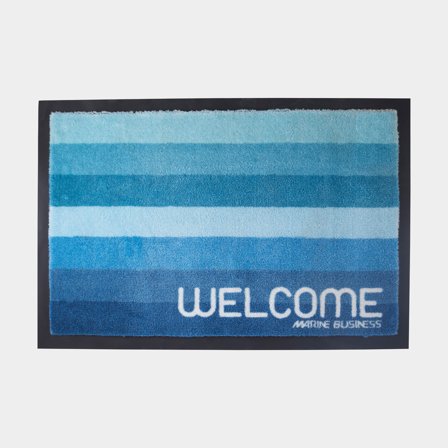 Tapis de bateau Marine Business Welcome Stripes, rectangle, 70 x 50 cm