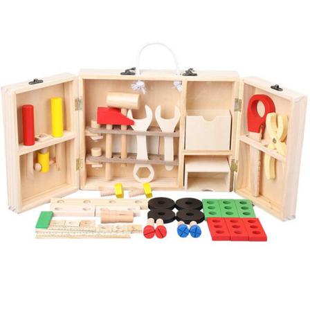 Christmas Xmas Toy Trä Diy Portable Multifunktionella Barn New