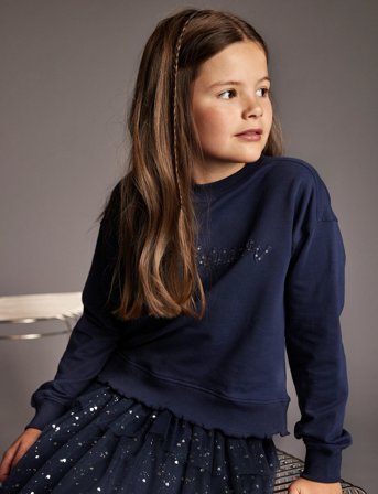 Creamie Sweatshirt - Blue - 110