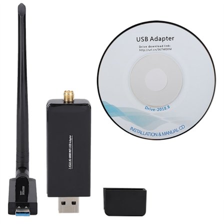 ZAPO W67L-5DB 600Mbps 2.4G/5.8G Kaksikaistainen AC Langaton Verkkokortti Bluetooth 4.0 Sovitin