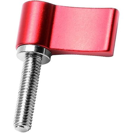 Justerbar Rotasjonsknapp med Ekstern Gjenger, Tommelgrepsskrue, Enkeltvinget (rød) (1 stk)