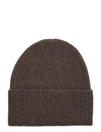 Fold Rib Cap Brown Davida Cashmere