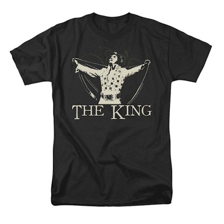 Elvis Presley utsmyckad King T-shirt