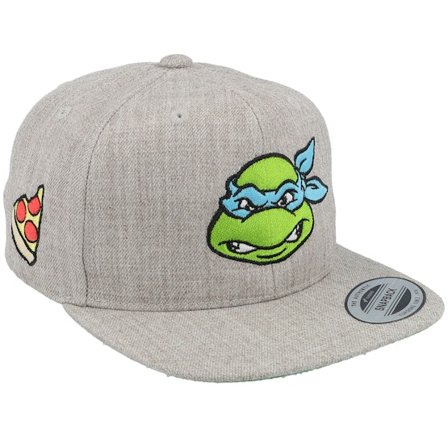 TMNT - Grey snapback Czapka Z Daszkiem - Kids Leonardo Face Grey Snapback @ Hatstore