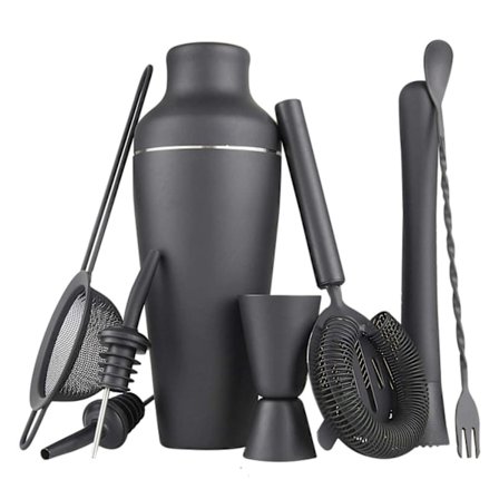 Cocktail Shaker Set, 8 Dele - Matsort