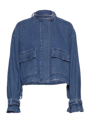 2Nd Saskia Tt - Mid Blue Denim Dongerijakke Denimjakke Blå 2NDDAY