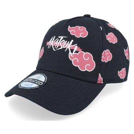 Difuzed - Naruto Shippuden Black A-Frame Adjustable Adjustable Black Cap - @ Hatstore