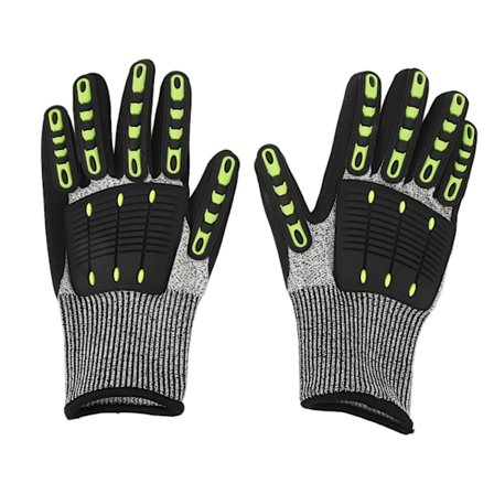 Viiltosuojatut TPR-suojakäsineet miehille ja naisille, pehmeät ja hengittävät pyöräilykäsineet ulkokäyttöön, koko M [BR]