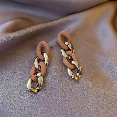 Höst Vinter Nya Bruna Örhängen Vintage Matt Drop Örhängen För