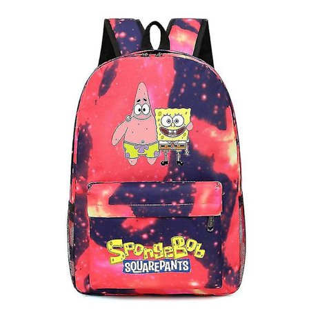 Spongebob Ny Rygsæk Kawaii Tegneserie Mode Skole Taske Anime Taske Oxford Stof Børns Rygsække Trendy Studerende Tasker Gaver-l