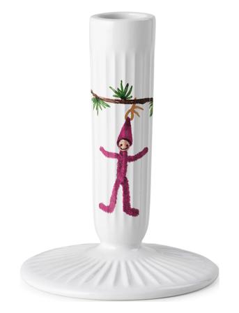 Hammershøi Christmas Candle Holder H12 White W. Deco Home Decoration Candlesticks & Tealight Holders Candlesticks Valkoinen Kähler