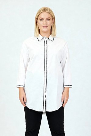 CISO - 3/4 Ærmet Skjorte - Råhvid