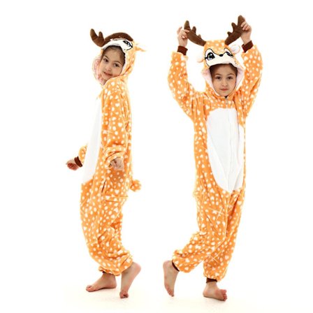 80-150cm Lasten Talvi Dalmatialaiset Pyjama Lapset Panda Dinosaurus Haalari Yksisarvinen Kigurumi Onesie Pojille Tytöille Halloween Asu