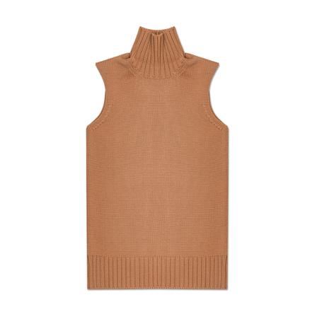 Jil Sander Wool Väst beige, Dam Polotröjor, Dam, Storlek: S