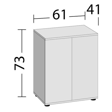 Akvariebund Skab Lido SBX 120 hvid