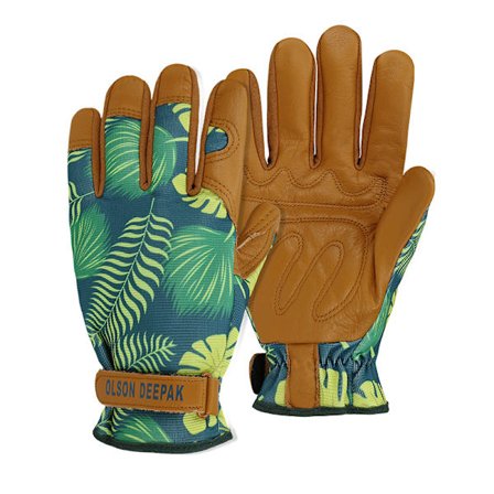 Havearbejde Handsker til Mænd og Kvinder, Havearbejde Handsker i Læder til Kvinder, Punkteringssikre, til Gravning, Plantning og Beskæring.