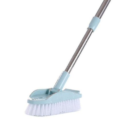 Teleskopisk Rengøringsbørste med Langt Skaft og Aftagelige Gulvbørster til Badeværelsesbørsteholdere