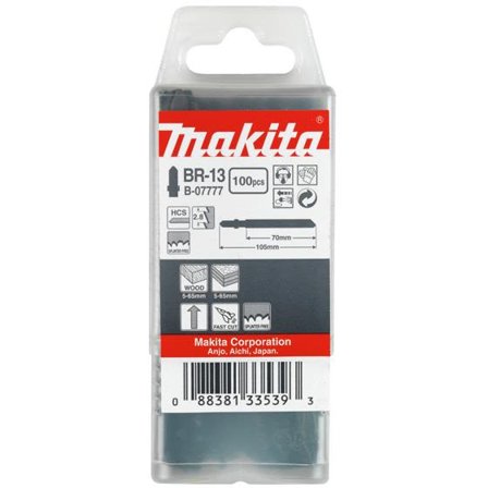 Makita B-07777 Pistosahanterä 100 kpl:n pakkaus, Koneiden tarvikkeet & käyttöosat