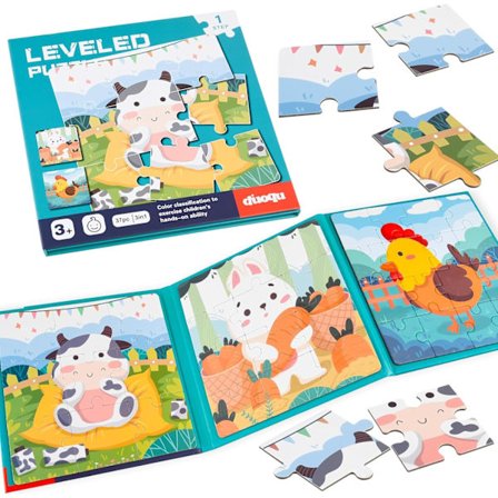 Lasten magneettipalapeli, 25–30–42 palaa, magneettipalapeli, 3-in-1 magneetit, palapelikirja lapsille, työskentely automatkalla, lentokoneessa 3-4 5 6