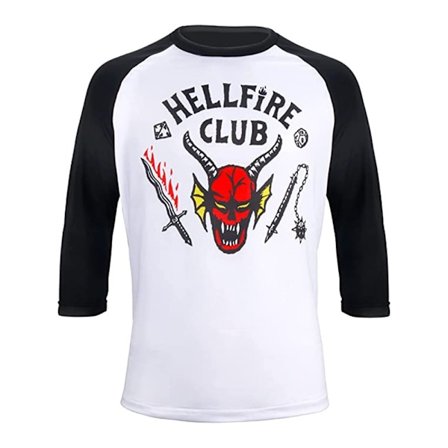 Stranger Things Sesong 4 3d Hellfire Club T-skjorte Voksne Unisex RTX