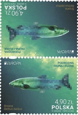 Polen - EUROPA 2024 Undervandsfauna og -flora - Postfrisk sæt 2v