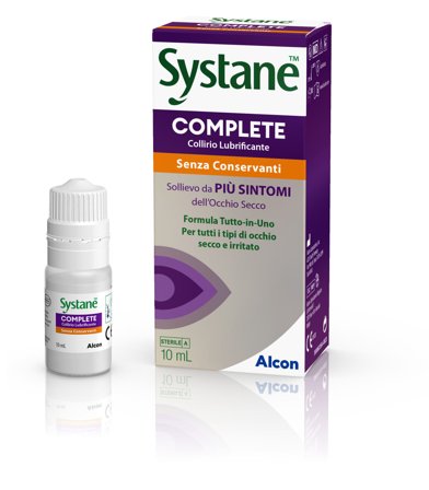 Systane Complete Collirio Lubrificante 10ml: allevia l'aridità